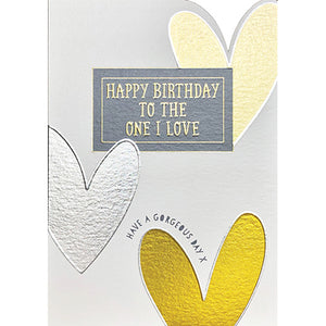 To The One I Love Birthday Card