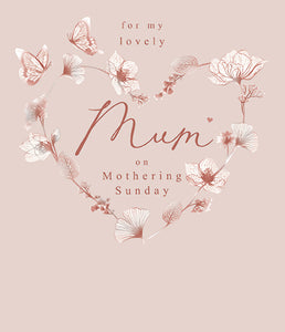 Lovely Mum on Mothering Sunday Card