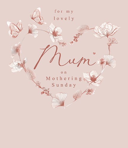 Lovely Mum on Mothering Sunday Card