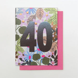 40th Birthday Card