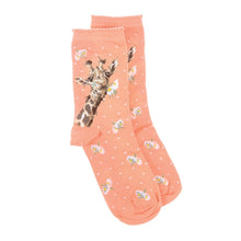 Load image into Gallery viewer, Giraffe Super Soft Bamboo Socks by Wrendale Designs
