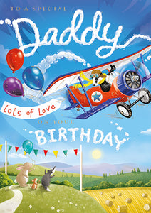 Daddy Plane Birthday Card