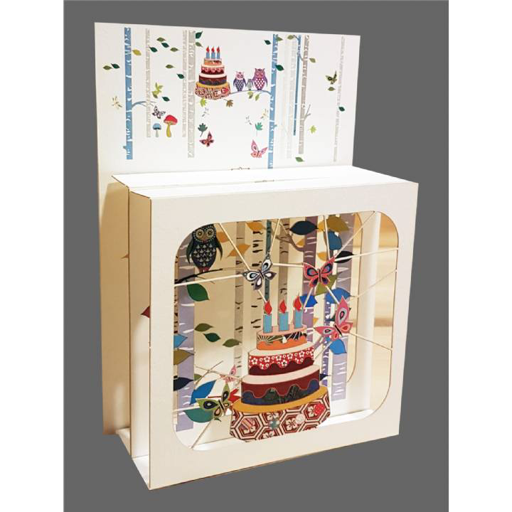 3D Pop Up Box Laser Card