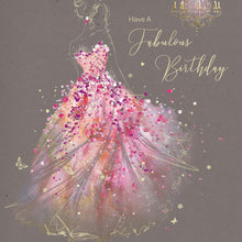 Load image into Gallery viewer, Pink Dress Fabulous Birthday Card
