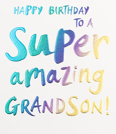 Grandson Birthday Card