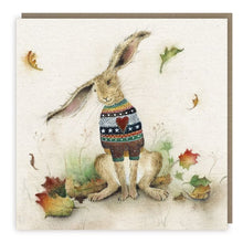 Load image into Gallery viewer, Hare in Jumper Card
