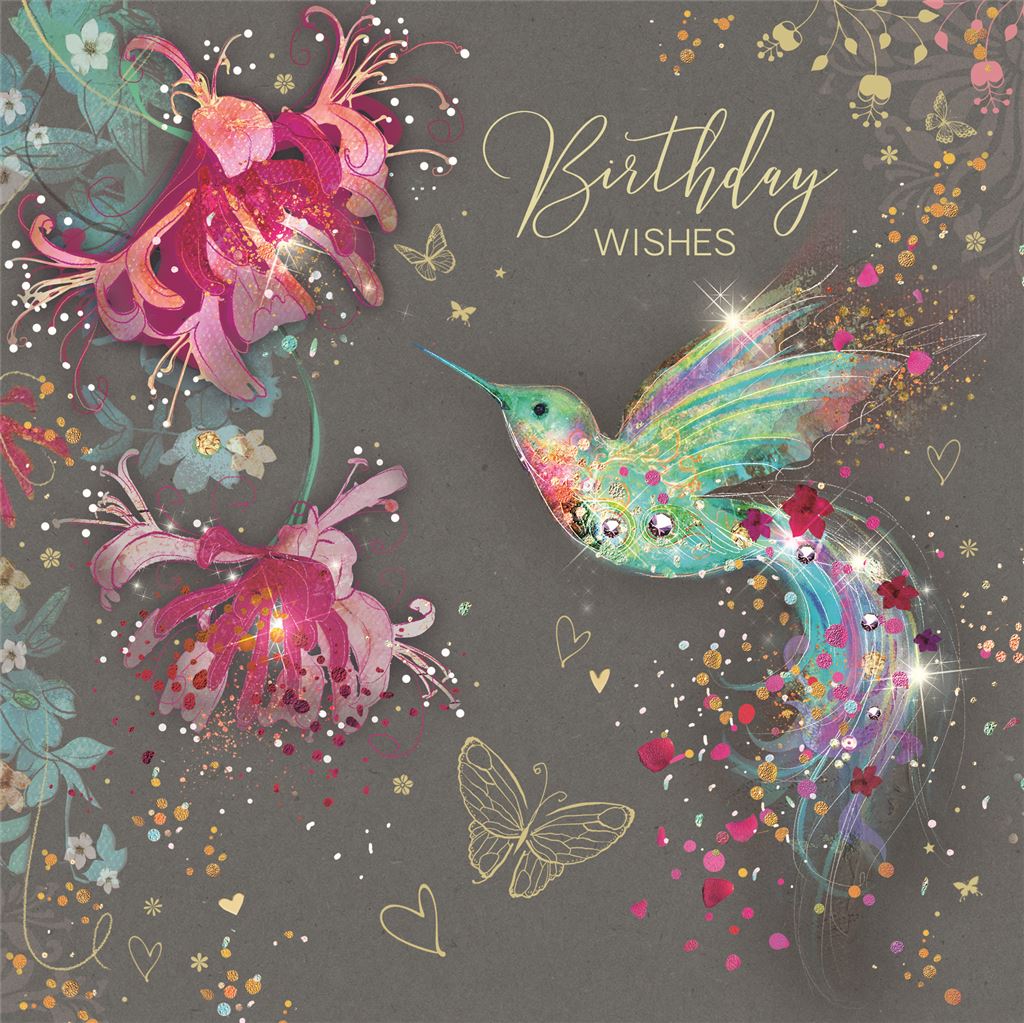 Hummingbird Birthday Card