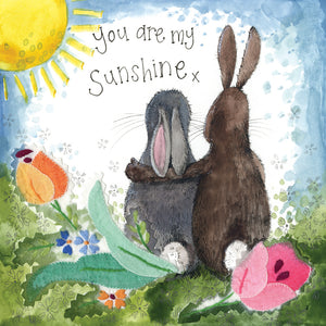 You are my Sunshine Blank Card By Alex Clark