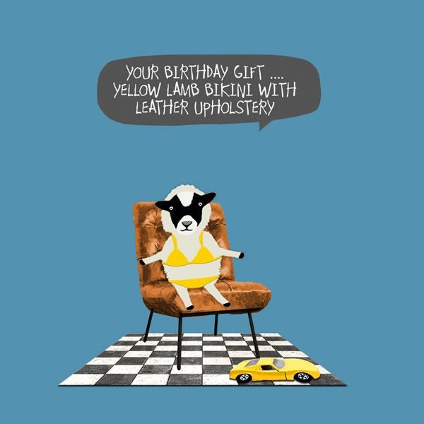 Lamborghini Birthday Card