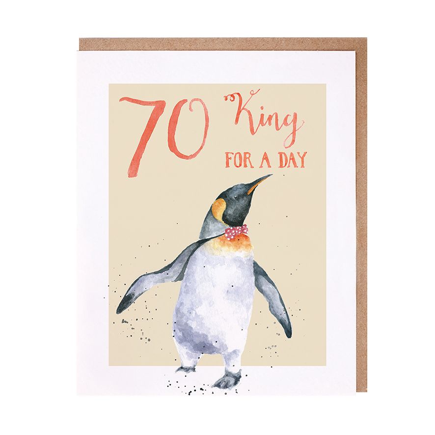 70th Birthday Card by Wrendale Designs