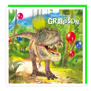 Grandson Dinosaur Birthday Card