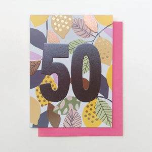 50th Birthday Card