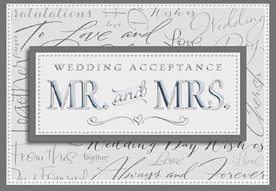 Wedding Acceptance Card