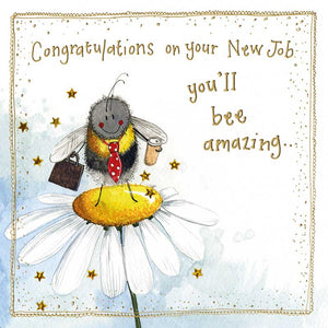 ‘Bee  Amazing’  New Job Card by Alex Clark