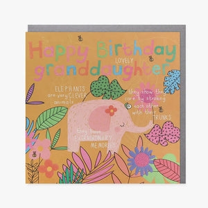 Granddaughter Birthday Card