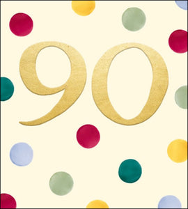 90th Birthday Card