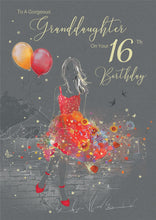 Load image into Gallery viewer, Lovely Granddaughter 16th Birthday Card
