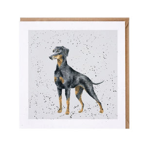 Doberman Blank Card by Wrendale Designs