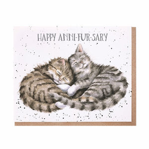 Cat Anniversary Card by Wrendale Designs