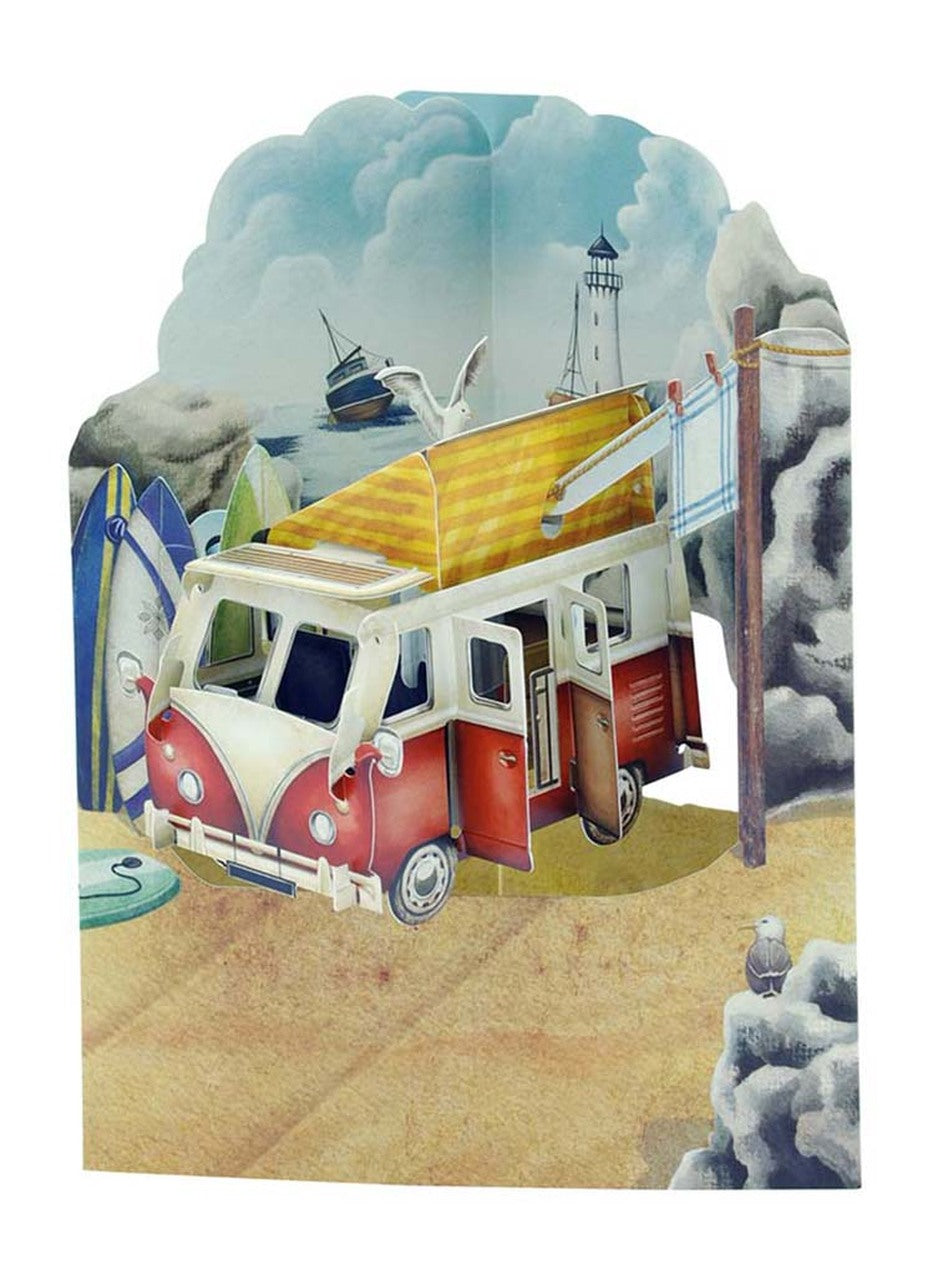 Volkswagen Campervan 3D Swing Card