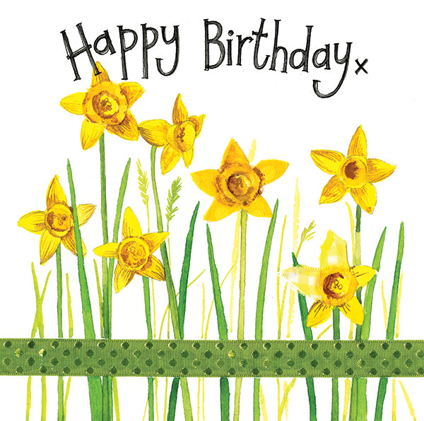 Daffodils Birthday Card