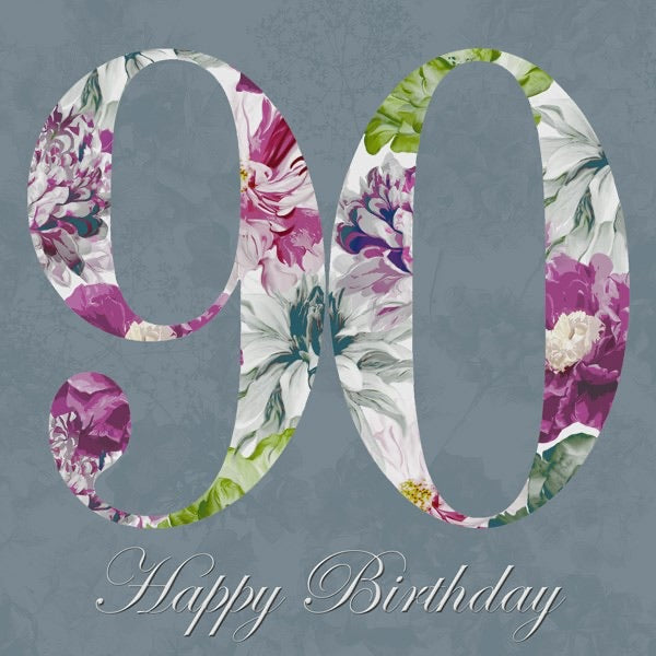 90th Birthday Card