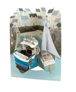 Boat 3D Swing Card