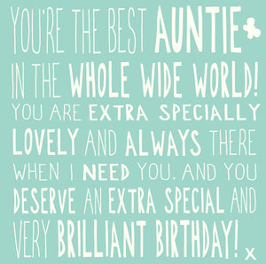 Auntie Birthday Card