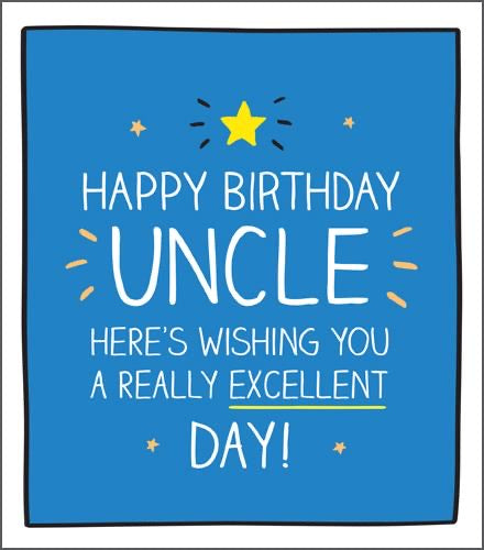 Uncle Birthday Card