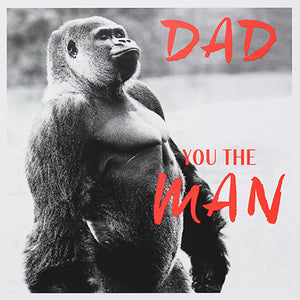 Gorilla Dad Birthday Card