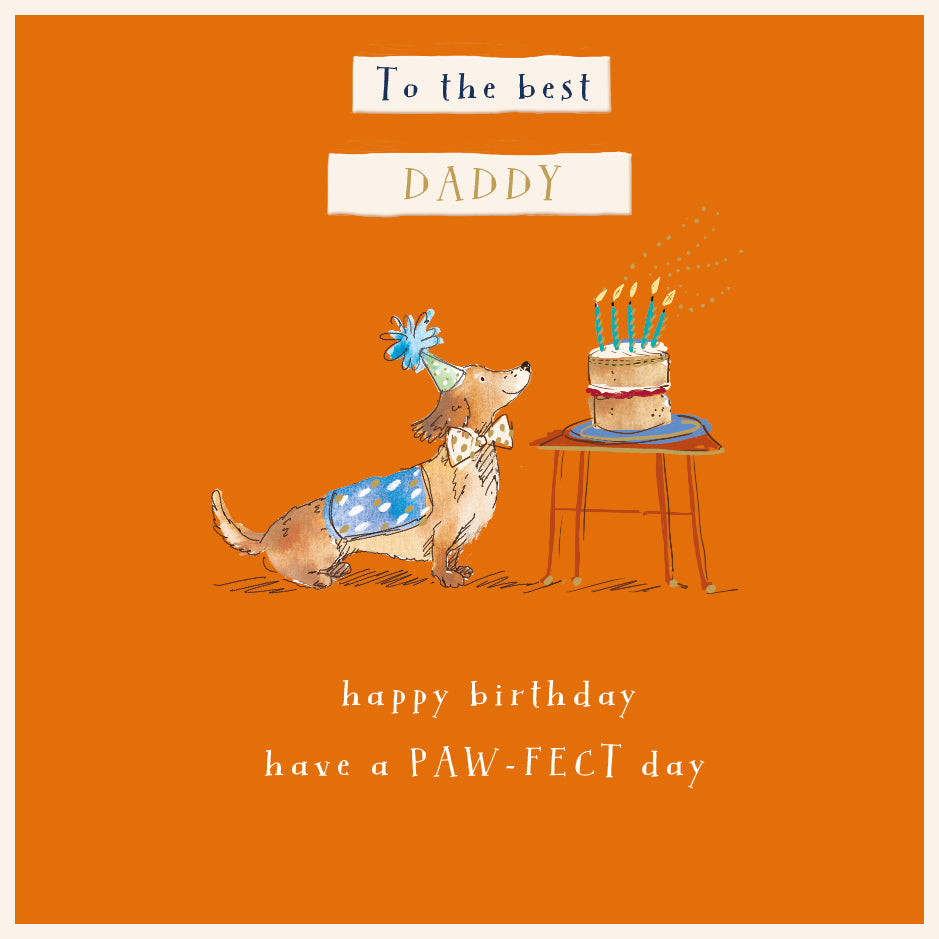 Daddy Dachshund Birthday Card