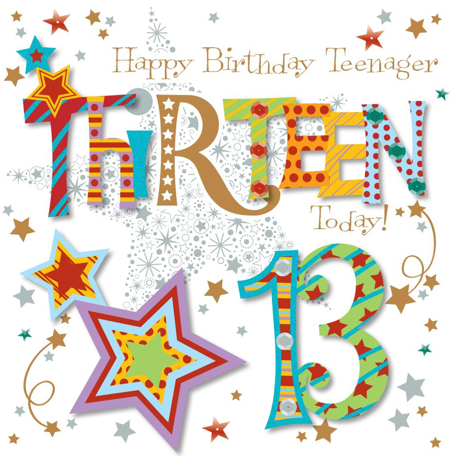 13th Birthday Card