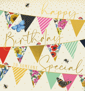 Someone Special Birthday Bunting Card