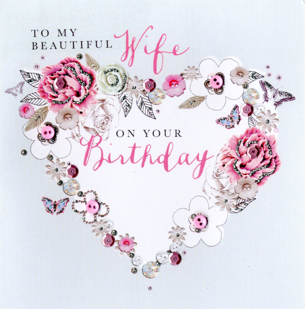 Beautiful Wife Birthday Card