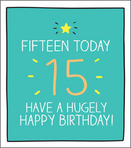 15th Birthday Card