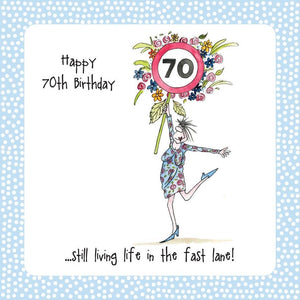 70th Birthday Card