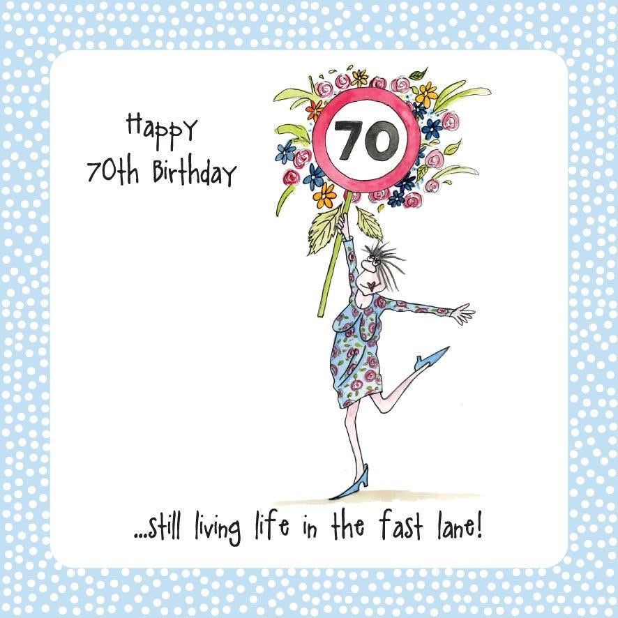 70th Birthday Card