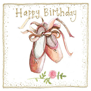 Ballet Shoes Birthday Card