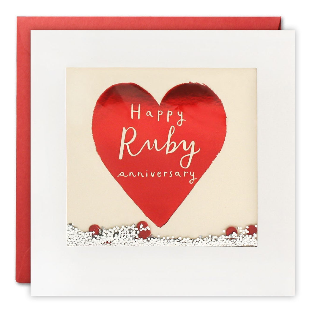 40th Ruby Wedding Anniversary Card