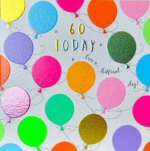 60th Birthday Card