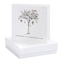 Load image into Gallery viewer, Friendship Tree Boxed Silver Earring Card
