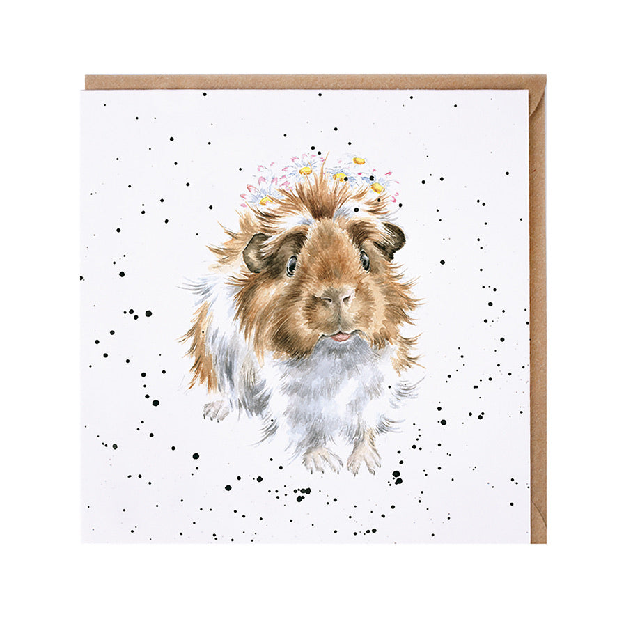 Guinea Pig  Blank Card by Wrendale Designs