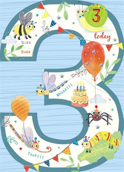 3rd Birthday Card