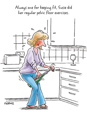 Pelvic Floor Birthday Card
