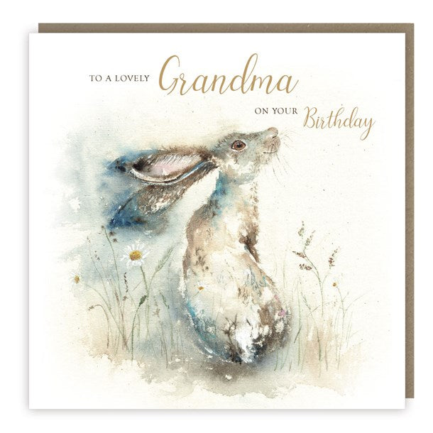 Grandma Hare Birthday Card