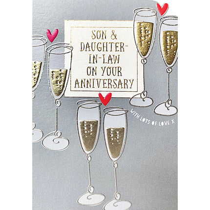 Son & Daughter-in-Law Anniversary Card