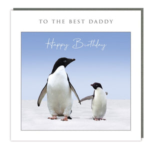 Penguin Daddy Birthday Card