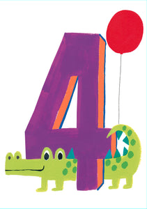 4th Birthday Card