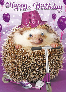 Hedgehog Birthday Card