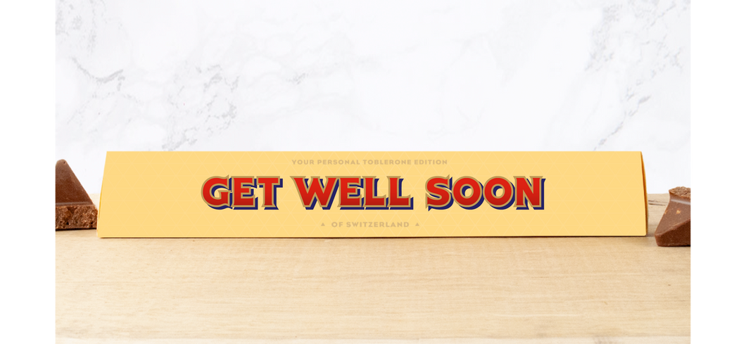 Get Well Soon Personalised Toblerone